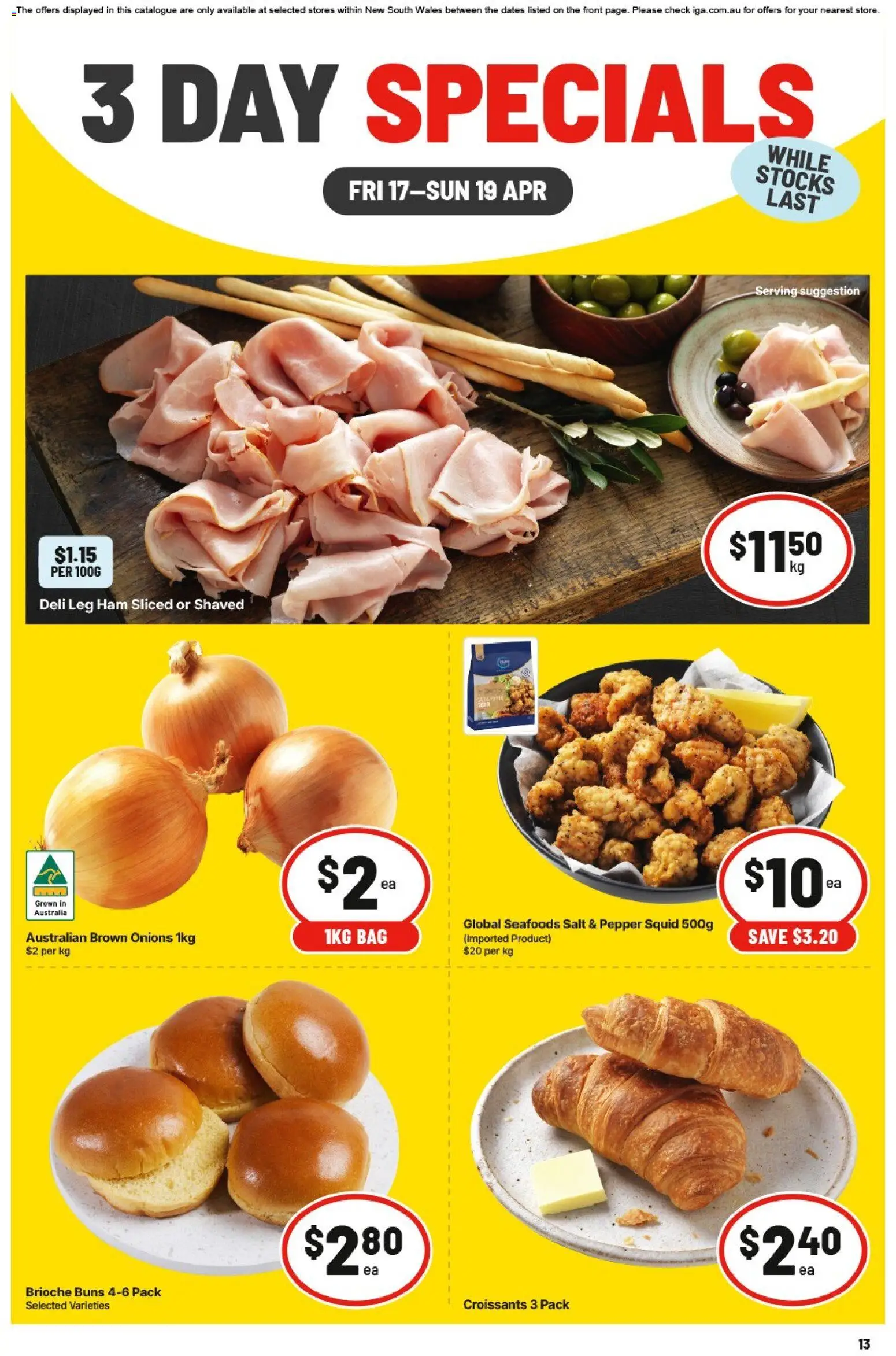 Preview of catalogue IGA 3 Day Specials NSW from shop IGA valid 17/04/2026