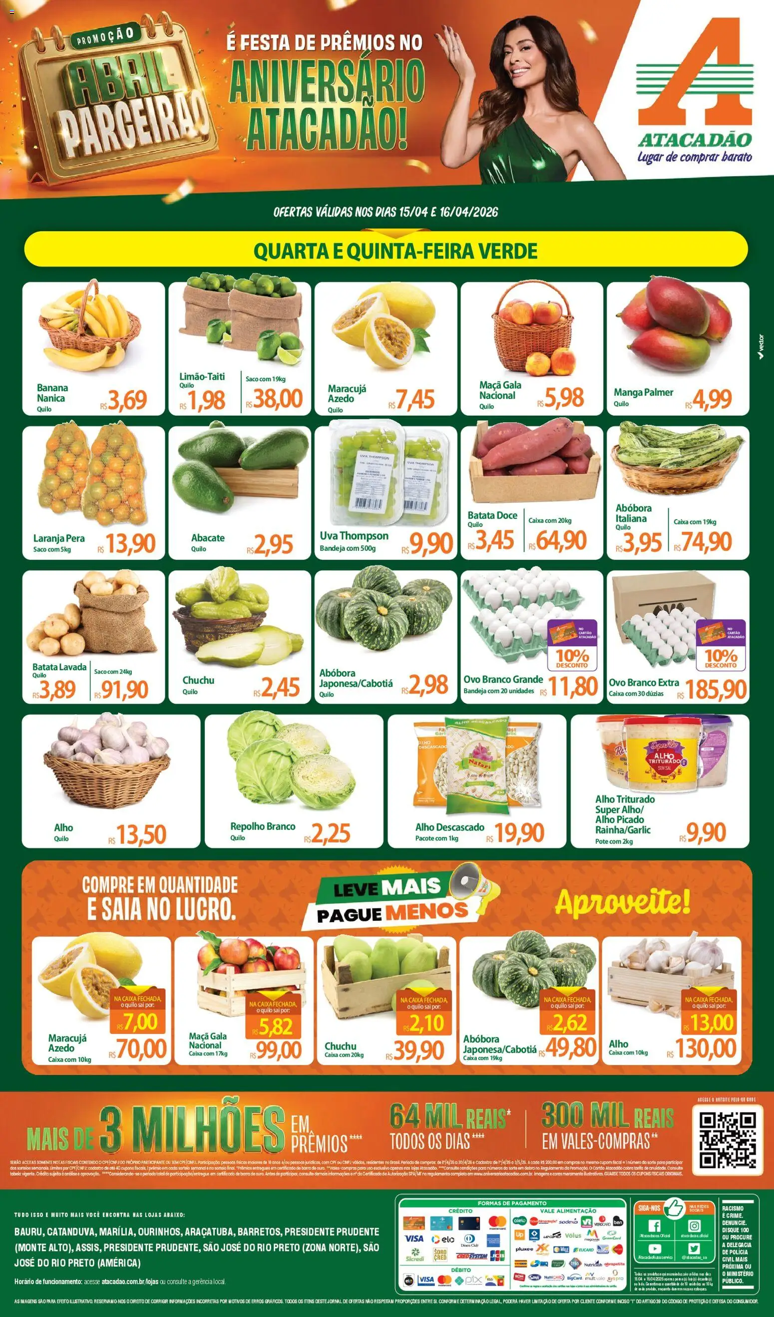 Pré-Visualização do folheto "Atacadão ofertas - SP" da loja Atacadão válido a partir de 15/04/2026
