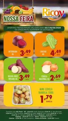 Pré-Visualização do folheto "Ofertas Feira" da loja Ricoy válido a partir de 05/08/2025
