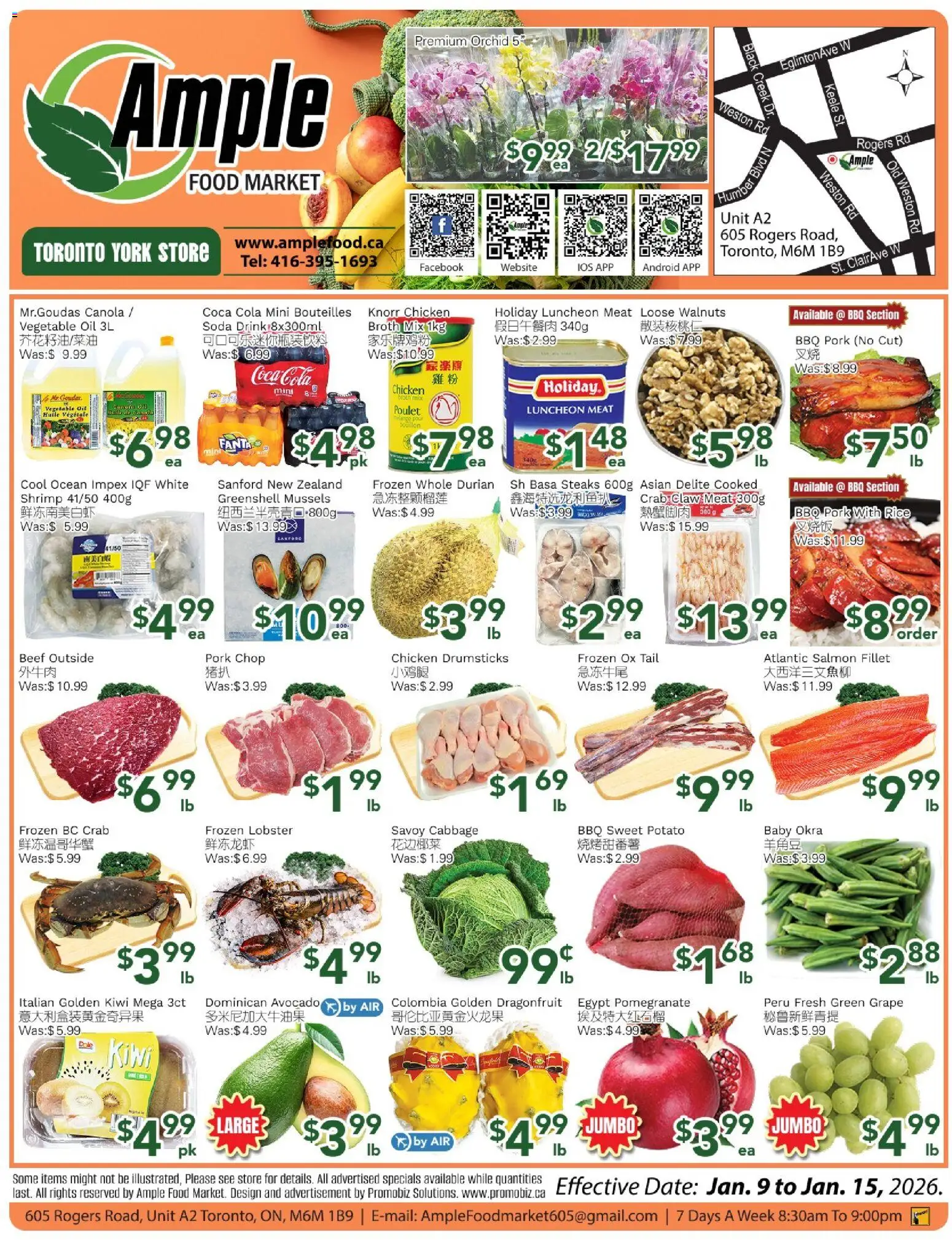 Preview of leaflet Weekly flyer Toronto York from shop Ample Food Market is valid from Jan 09, 2026