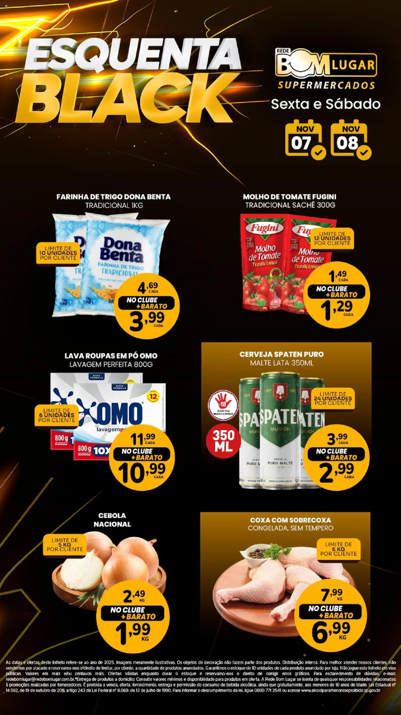Pré-Visualização do folheto "Black Friday" da loja Rede Bom Lugar válido a partir de 07/11/2025