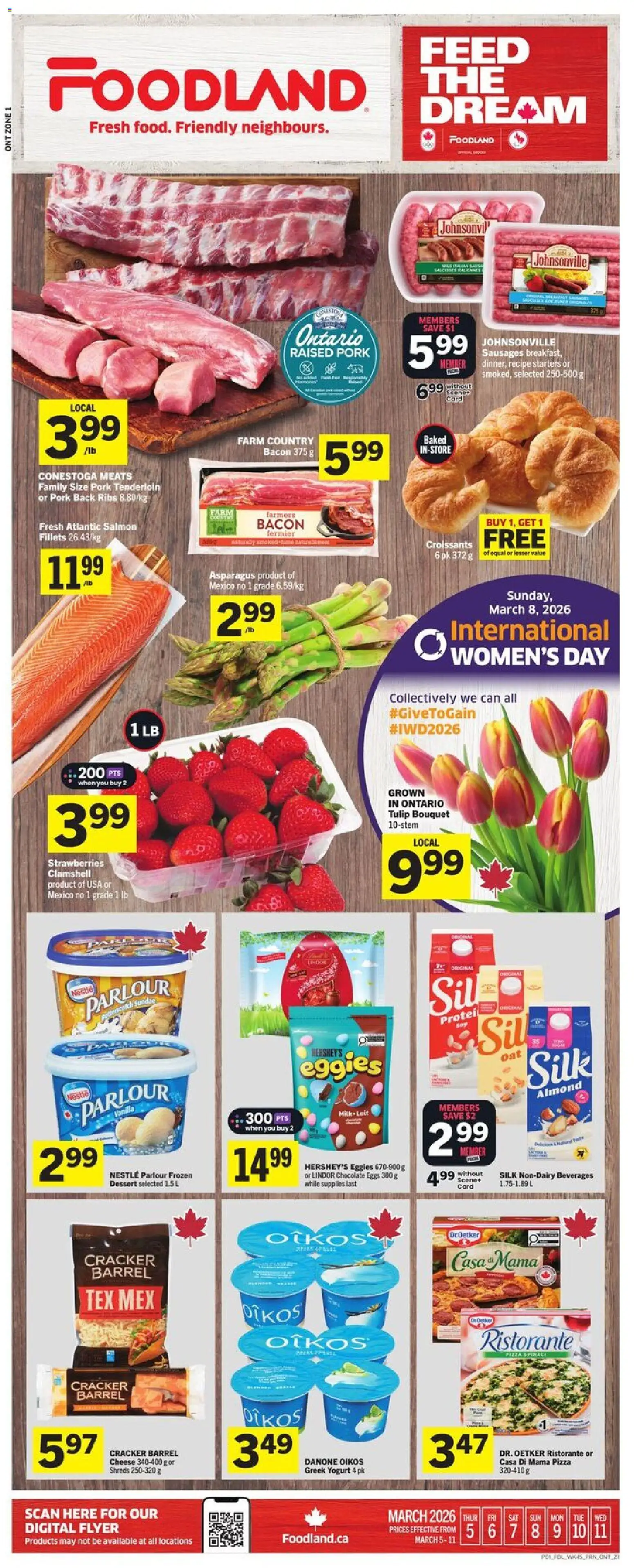 Preview of leaflet Foodland weekly flyer / circulaire from shop Foodland is valid from Mar 05, 2026