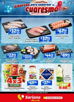 Vista previa las ofertas de la tienda Soriana - Soriana Fin de Semana Mercado: Coah, Chih y Dur desde el 03/04/2026 