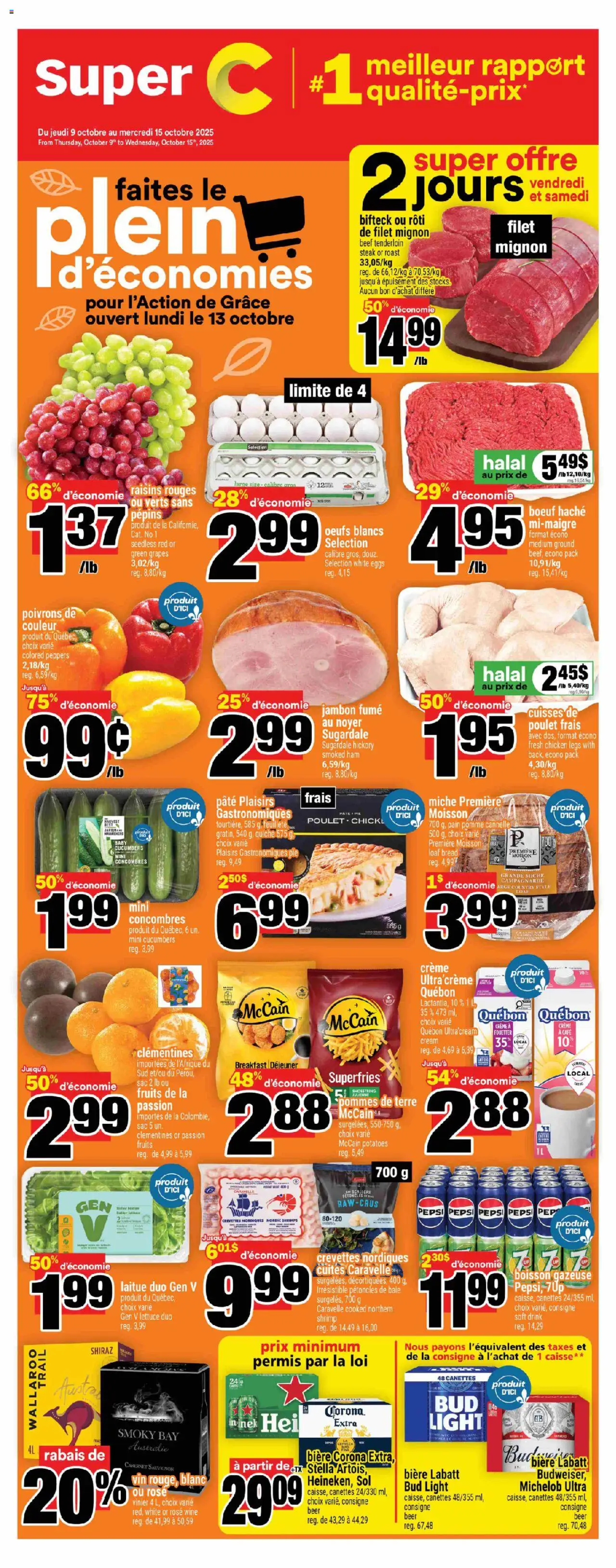 Super C flyer valid from Oct 09, 2025 - page number 1