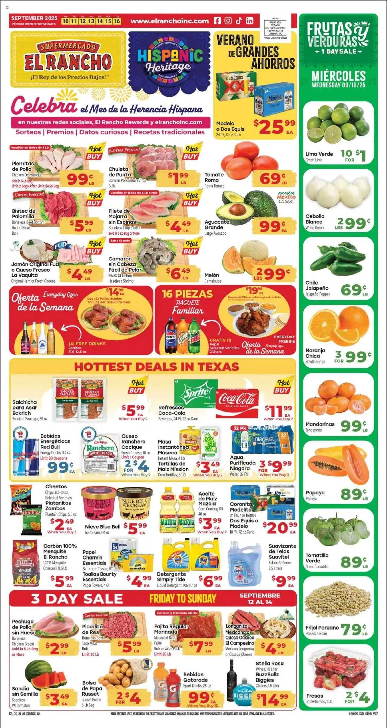 El Rancho Weekly Ad from 09/10/2025 - Flyer - Page number 1