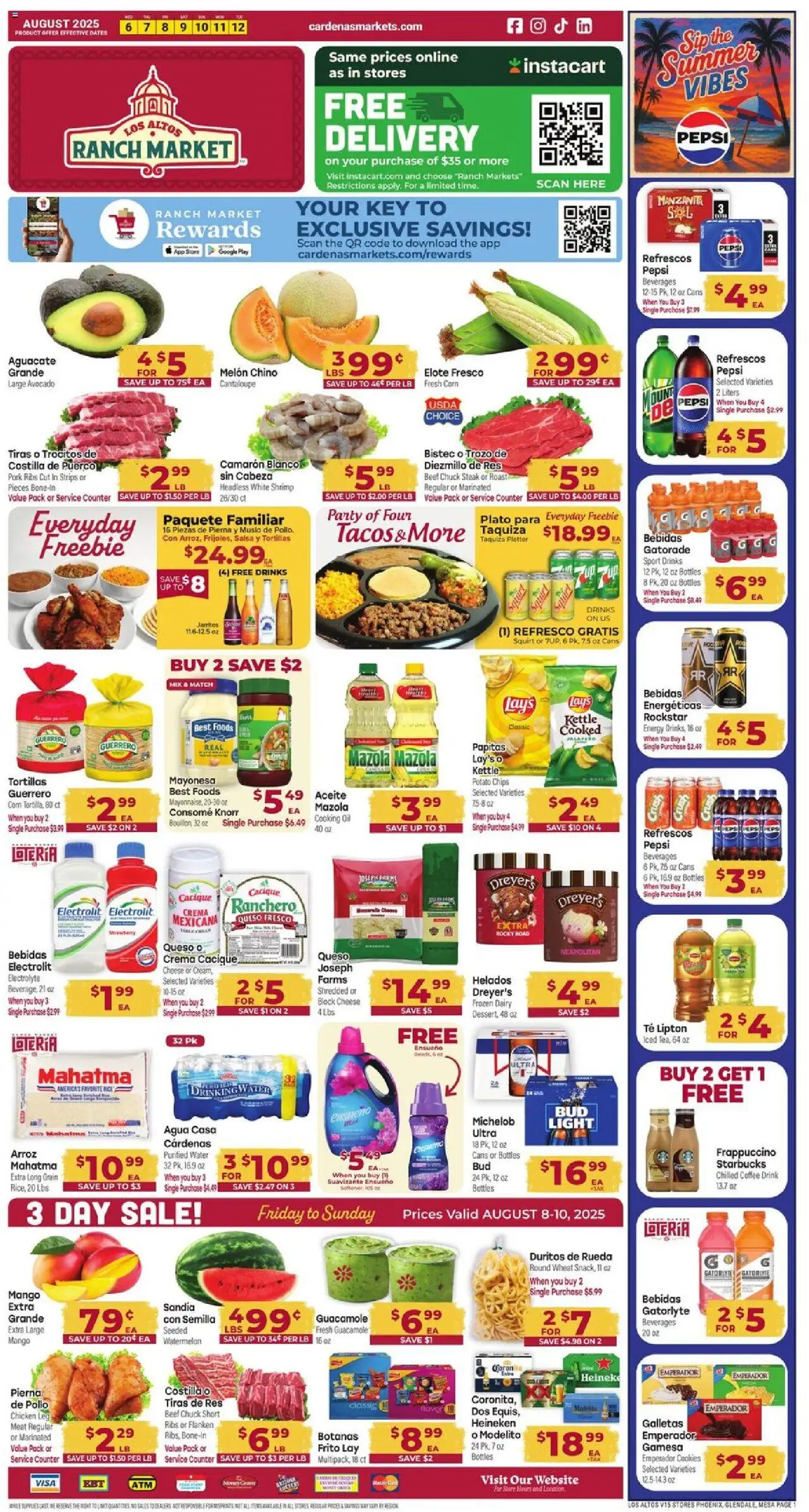 Cardenas Weekly Ad - AZ from 08/06/2025 - Flyer - Page number 1