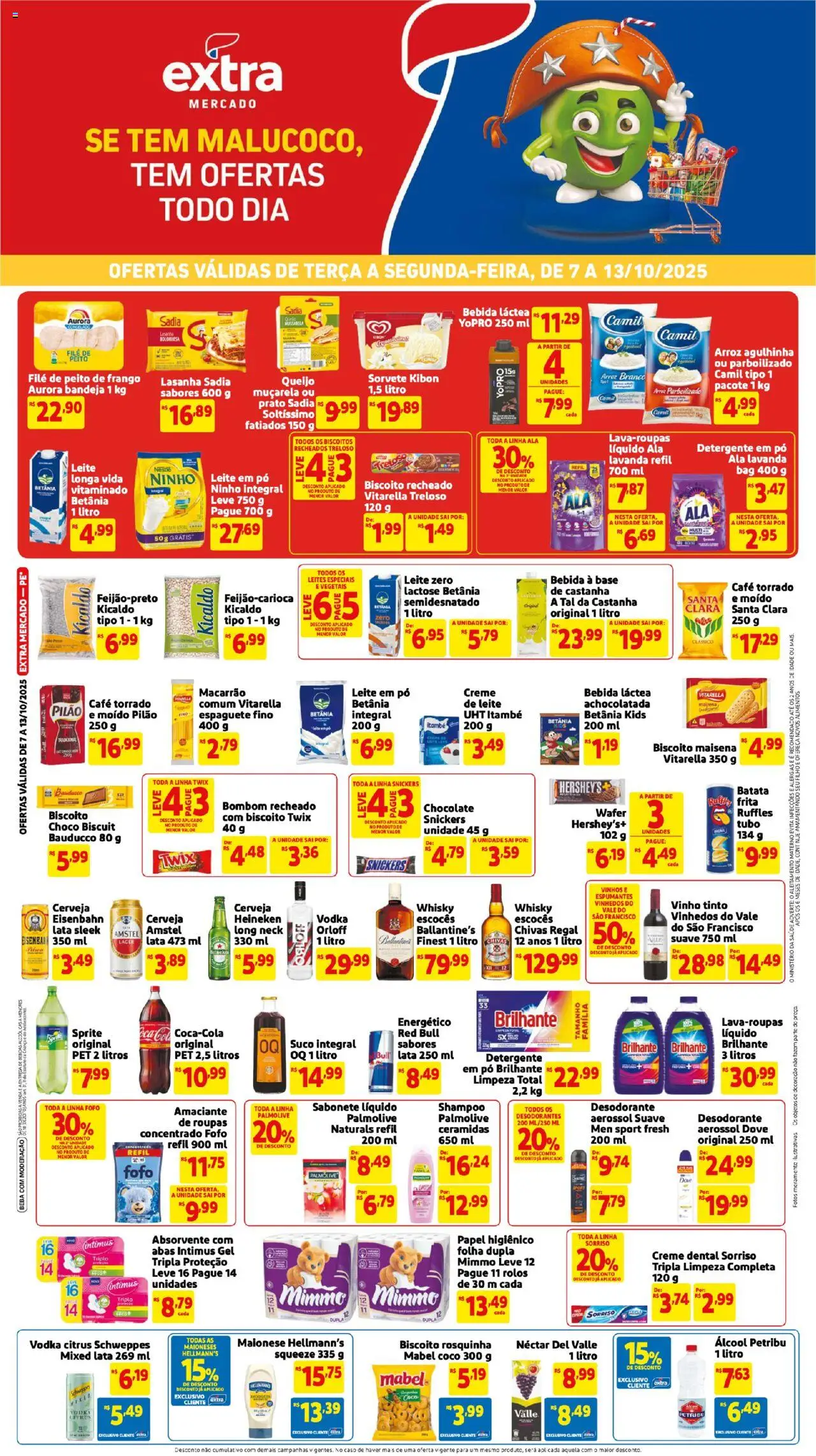 Extra folheto "Ofertas de Mercado Semanal" válido a partir de 07/10/2025 - número de página 1