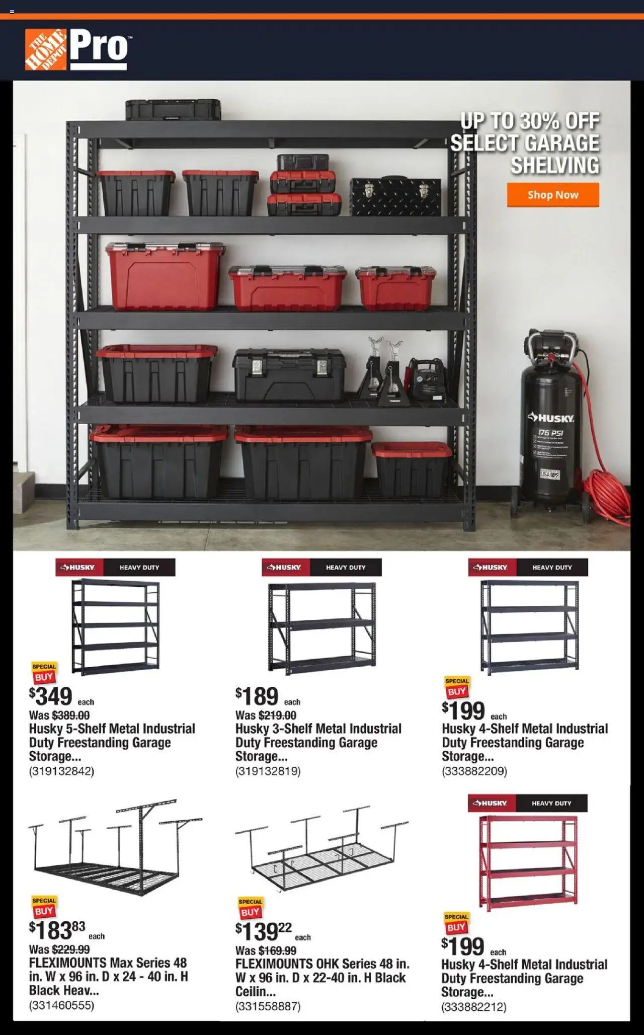 Home Depot Shop Pro Ad from 08/25/2025 - Flyer - Page number 1