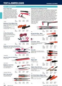 Preview of catalogue Engineering & Scientific Catalogue 2025/2026 from shop Jaycar valid 09/07/2025 | Page: 108