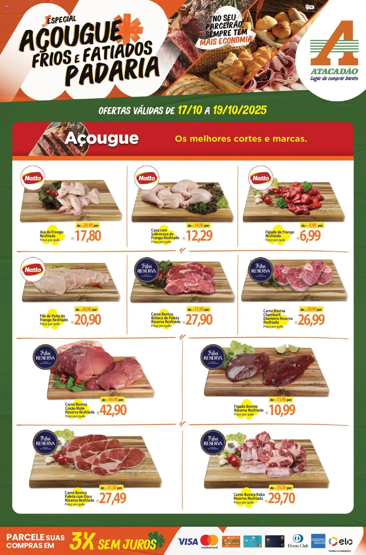 Atacadão folheto "Ofertas - PE" válido a partir de 17/10/2025 - número de página 1