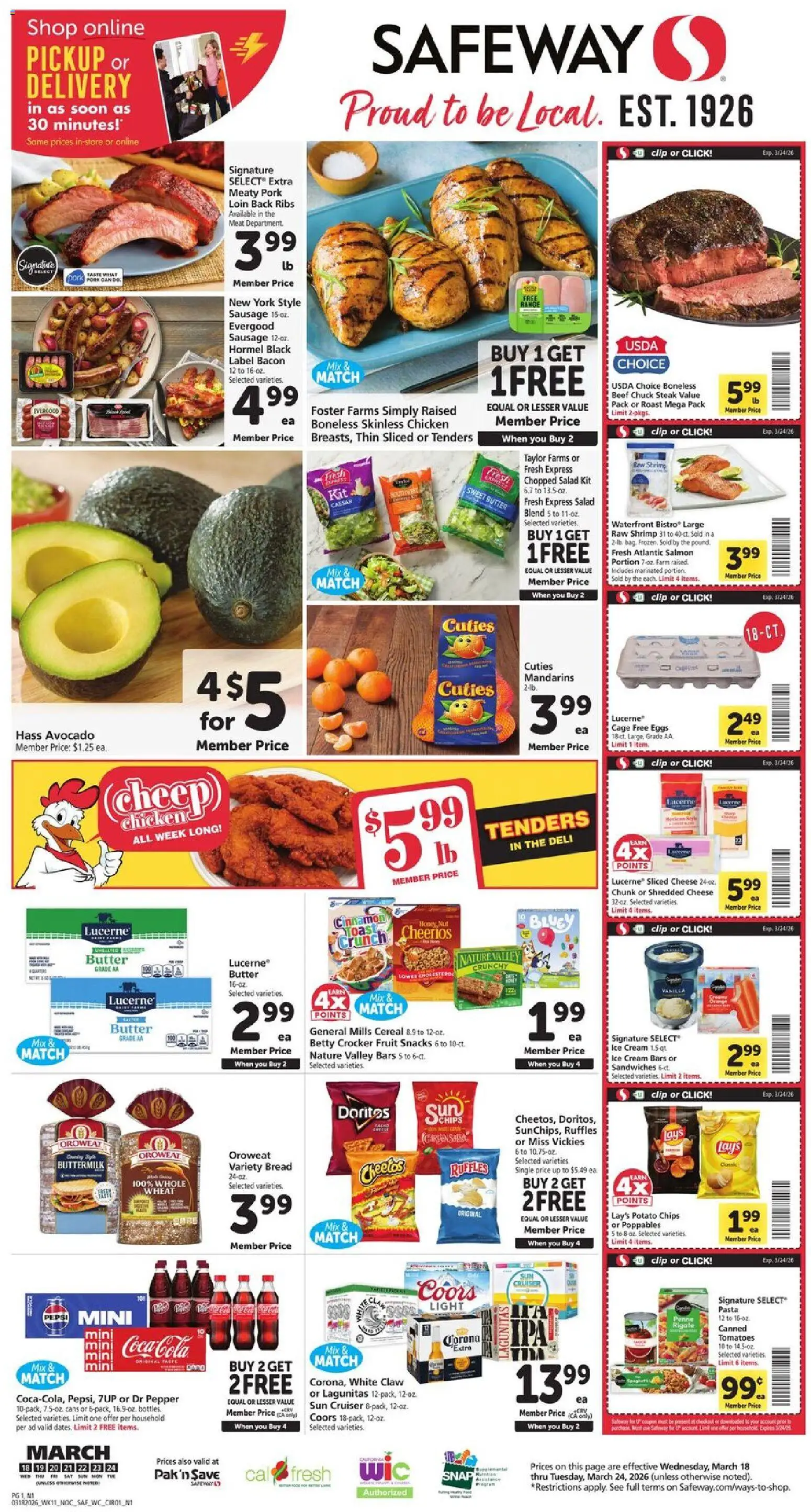 Ad Preview of Safeway Safeway Weekly Ad from 03/18/2026