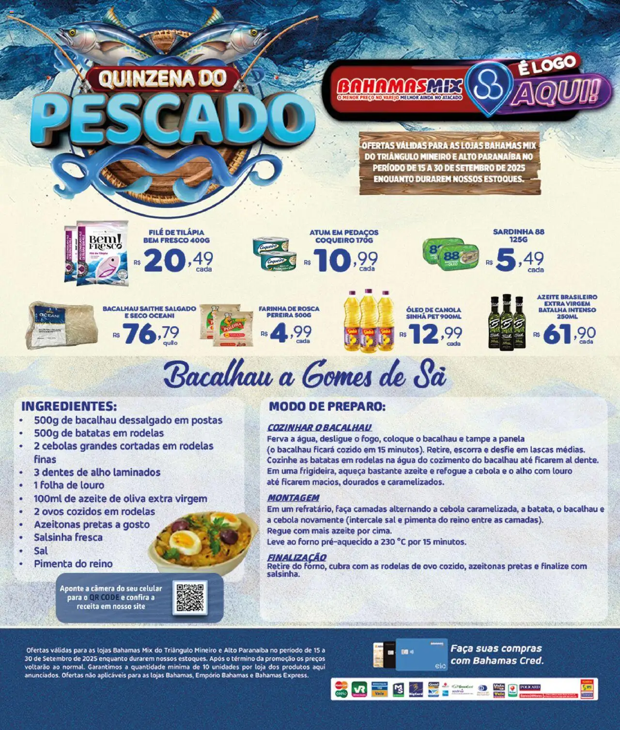 Bahamas Mix folheto "Ofertas Quinzena do Pescado" válido a partir de 15/09/2025 - número de página 1