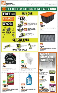 Preview of leaflet Weekly flyer / circulaire from shop Home Depot is valid from Oct 23, 2025