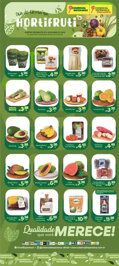 Pré-Visualização do folheto "Comercial Esperança ofertas Hortifruti" da loja Comercial Esperança válido a partir de 28/04/2026