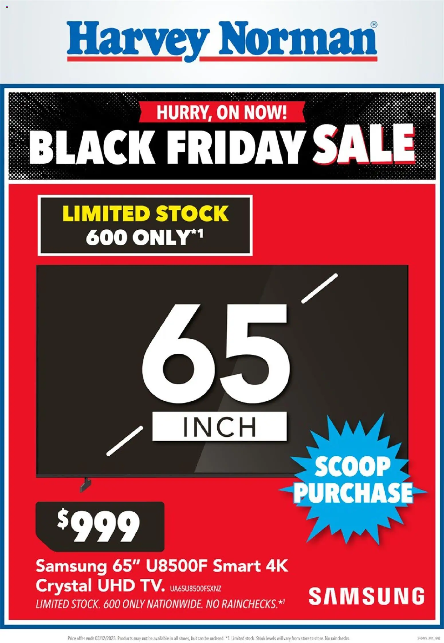 Preview of catalogue Black Friday from shop Harvey Norman valid 18 Nov 2025