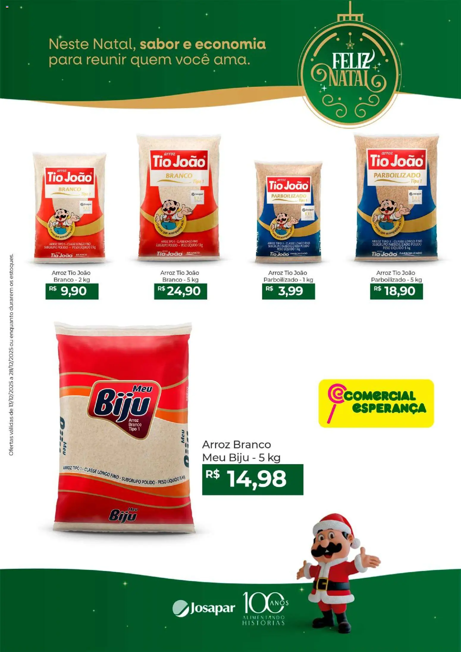 Pré-Visualização do folheto "Ofertas Feliz Natal" da loja Comercial Esperança válido a partir de 13/12/2025