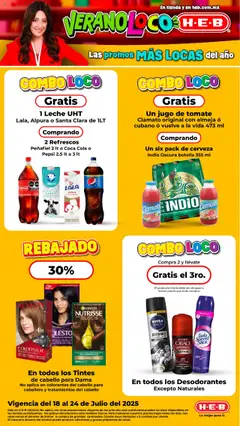 Vista previa las ofertas de la tienda H-E-B - Folleto desde el 18/07/2025 