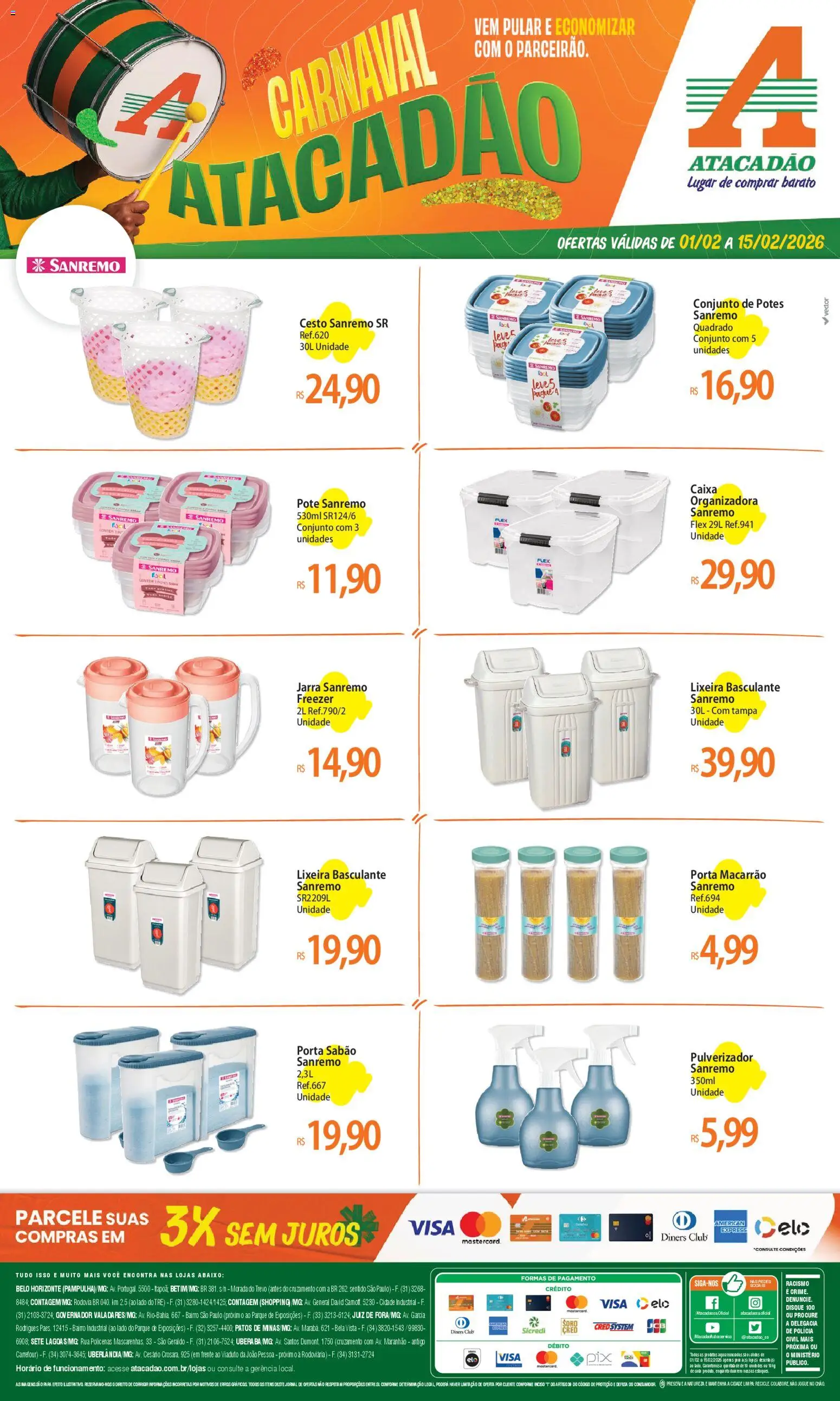 Pré-Visualização do folheto "Ofertas - MG" da loja Atacadão válido a partir de 01/02/2026