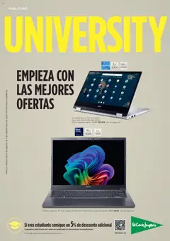 Vista previa las ofertas de la tienda El Corte Inglés - Catálogo University desde el 21/08/2025 