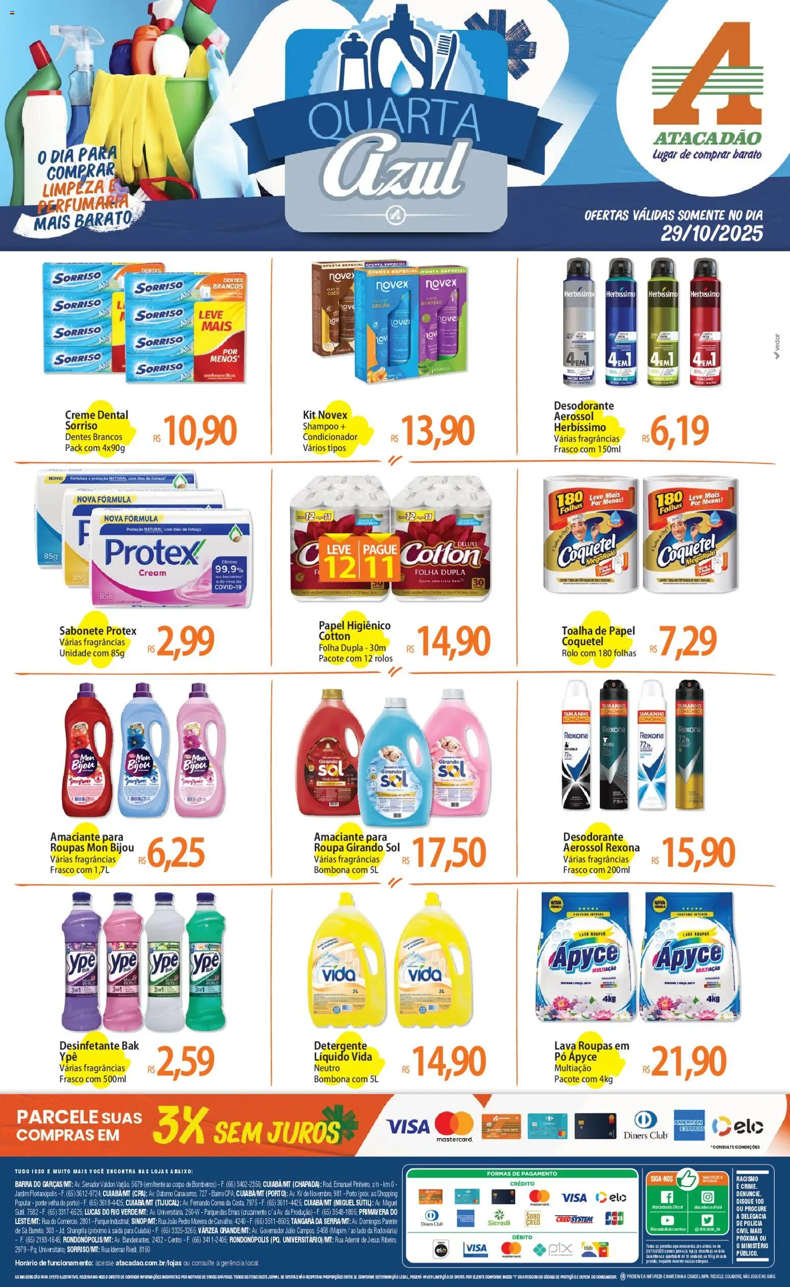 Pré-Visualização do folheto "Ofertas - MT" da loja Atacadão válido a partir de 29/10/2025