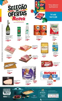 Pré-Visualização do folheto "Ofertas do Fim de Semana" da loja Bistek Supermercados válido a partir de 14/11/2025