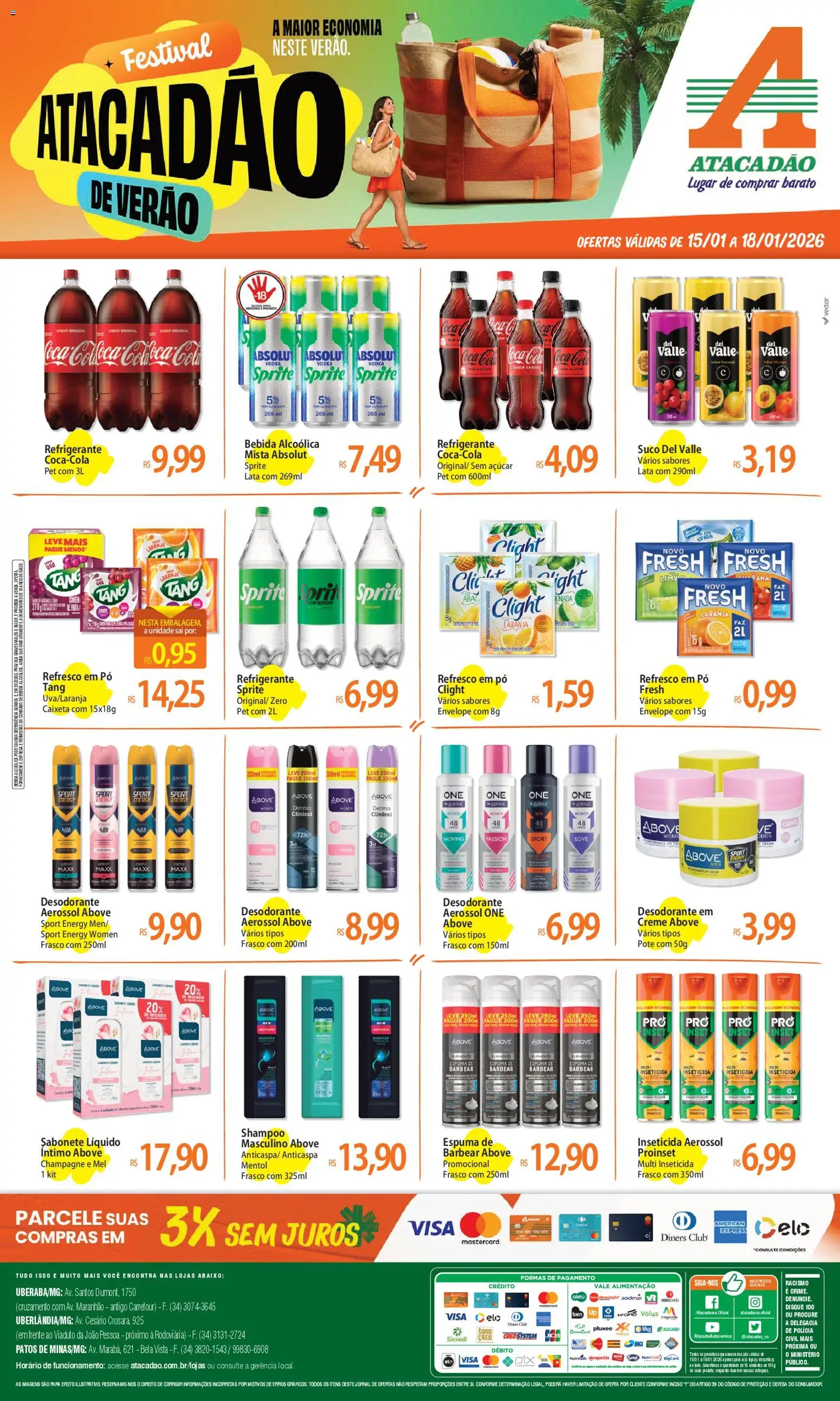 Pré-Visualização do folheto "Ofertas - MG" da loja Atacadão válido a partir de 15/01/2026