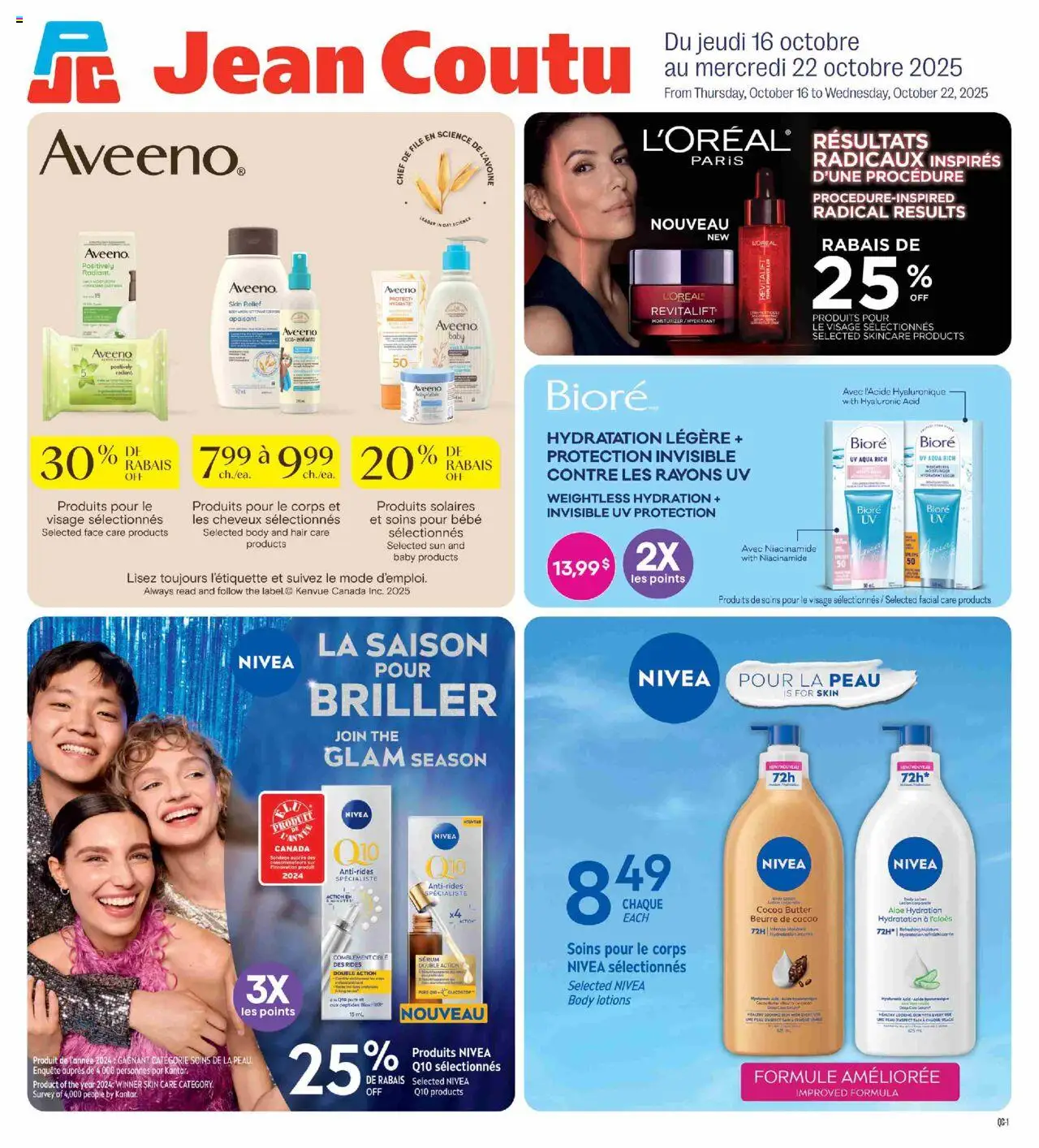 Jean Coutu flyer valid from Oct 16, 2025 - page number 1