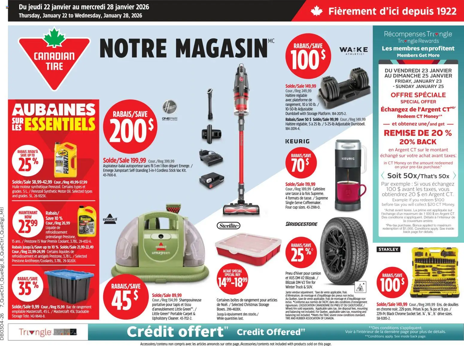 Preview of leaflet Circulaire from shop Canadian Tire is valid from Jan 22, 2026
