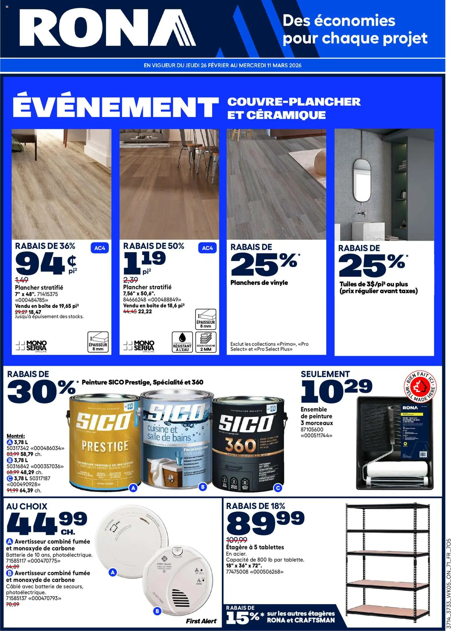 Preview of leaflet Circulaire from shop Rona is valid from Feb 26, 2026