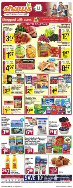 Ad Preview of Shaw's Weekly Ad - RI from 11/07/2025