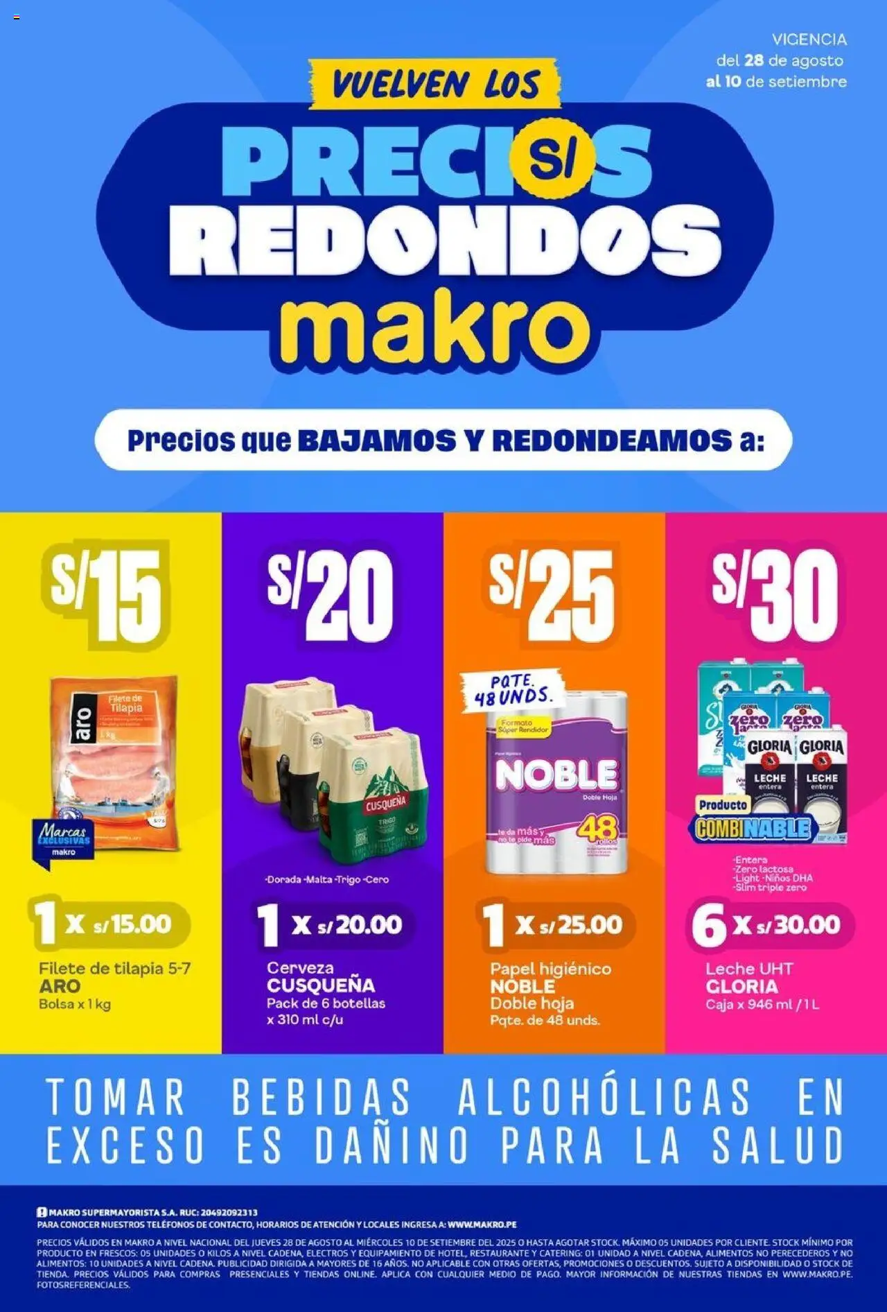 Makro Makro Catálogo Precios Redondos VIG#18 (28/08/2025 - 10/09/2025) - ofertas de hoy - número de página 1