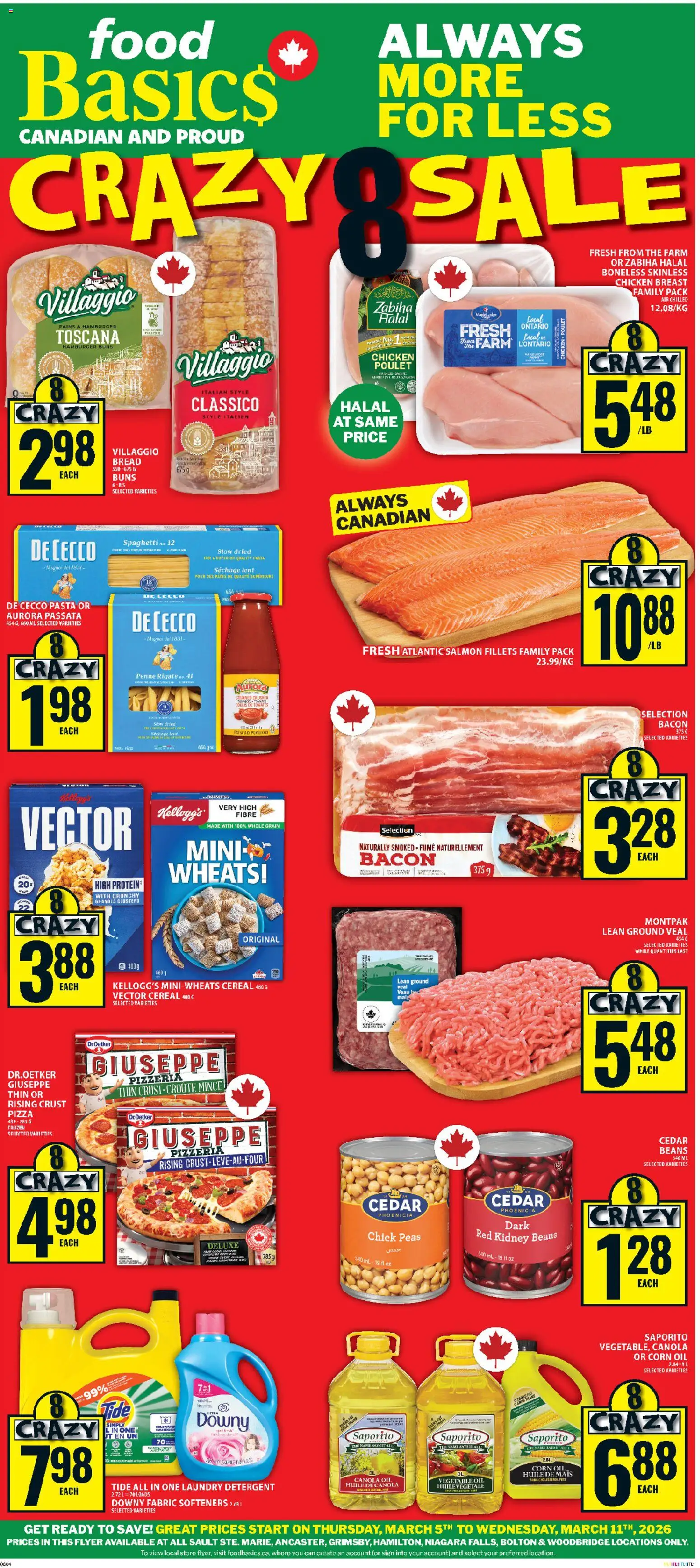 Preview of leaflet Food Basics weekly flyer - Ancaster from shop Food Basics is valid from Mar 05, 2026