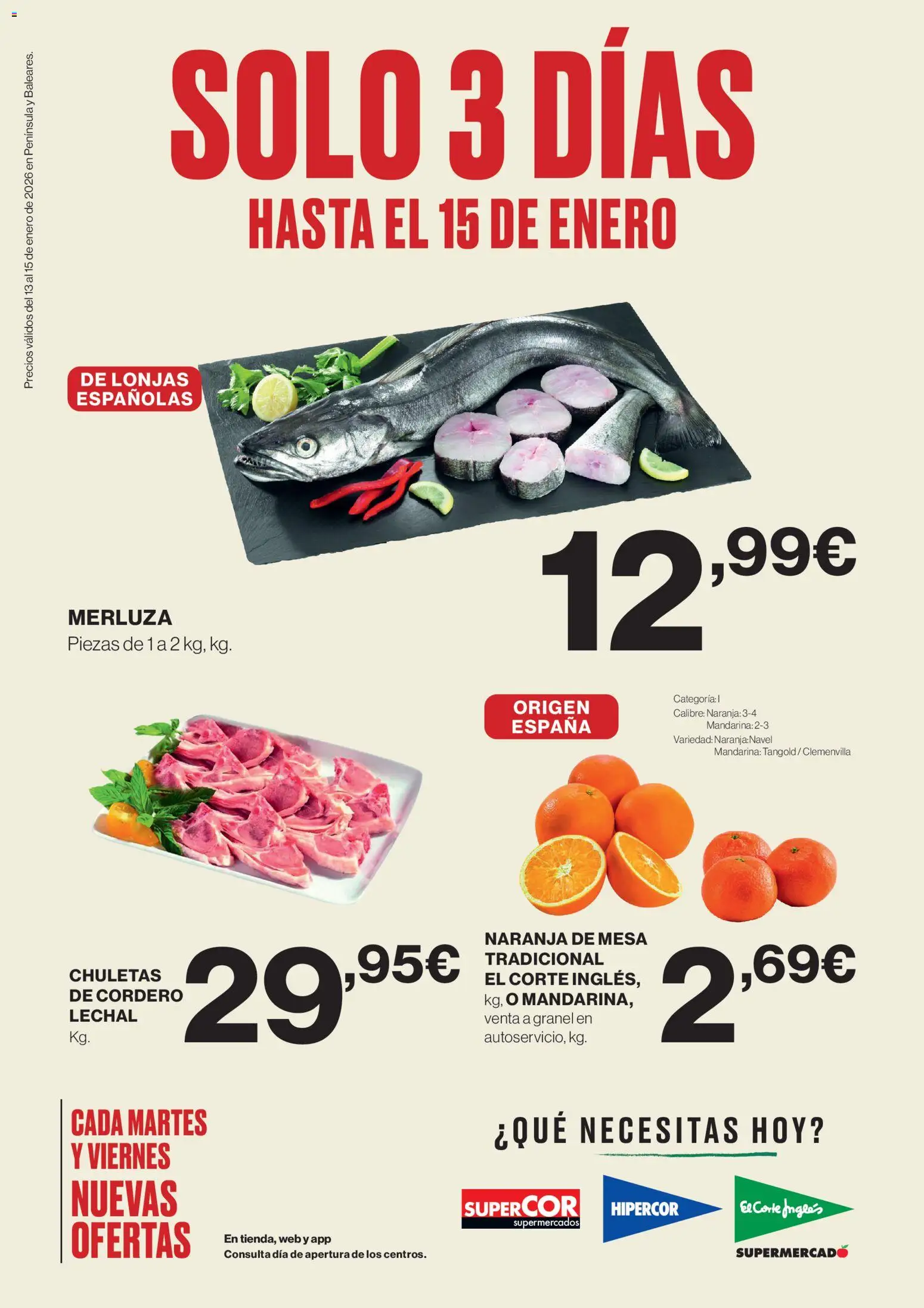 Vista previa las ofertas de la tienda El Corte Inglés - Catálogo desde el 13/01/2026 - Mesa