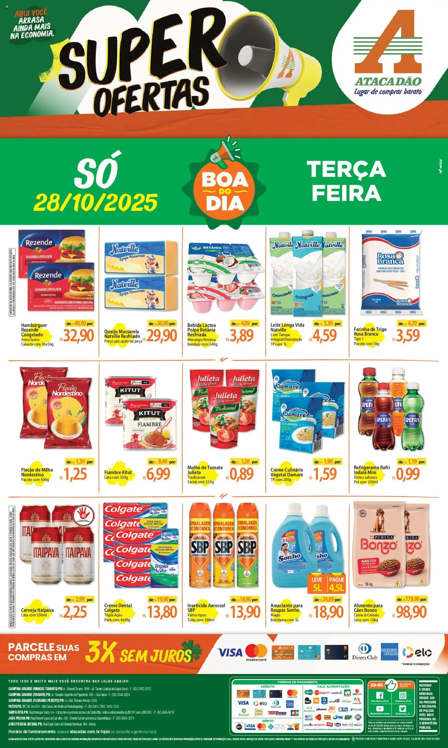 Atacadão folheto "Ofertas - PB" válido a partir de 28/10/2025 - número de página 1