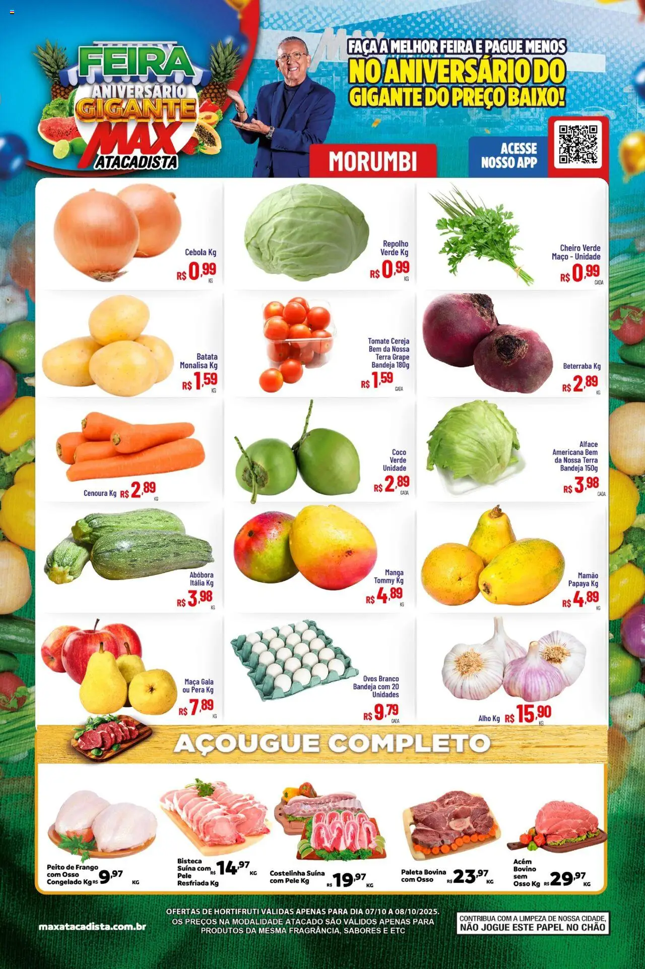 Max Atacadista folheto "Ofertas Feira" válido a partir de 07/10/2025 - número de página 1