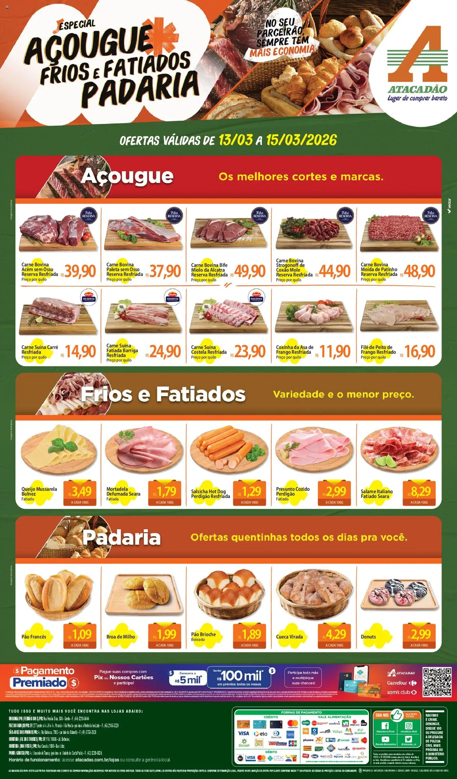 Pré-Visualização do folheto "Atacadão ofertas - PR" da loja Atacadão válido a partir de 13/03/2026