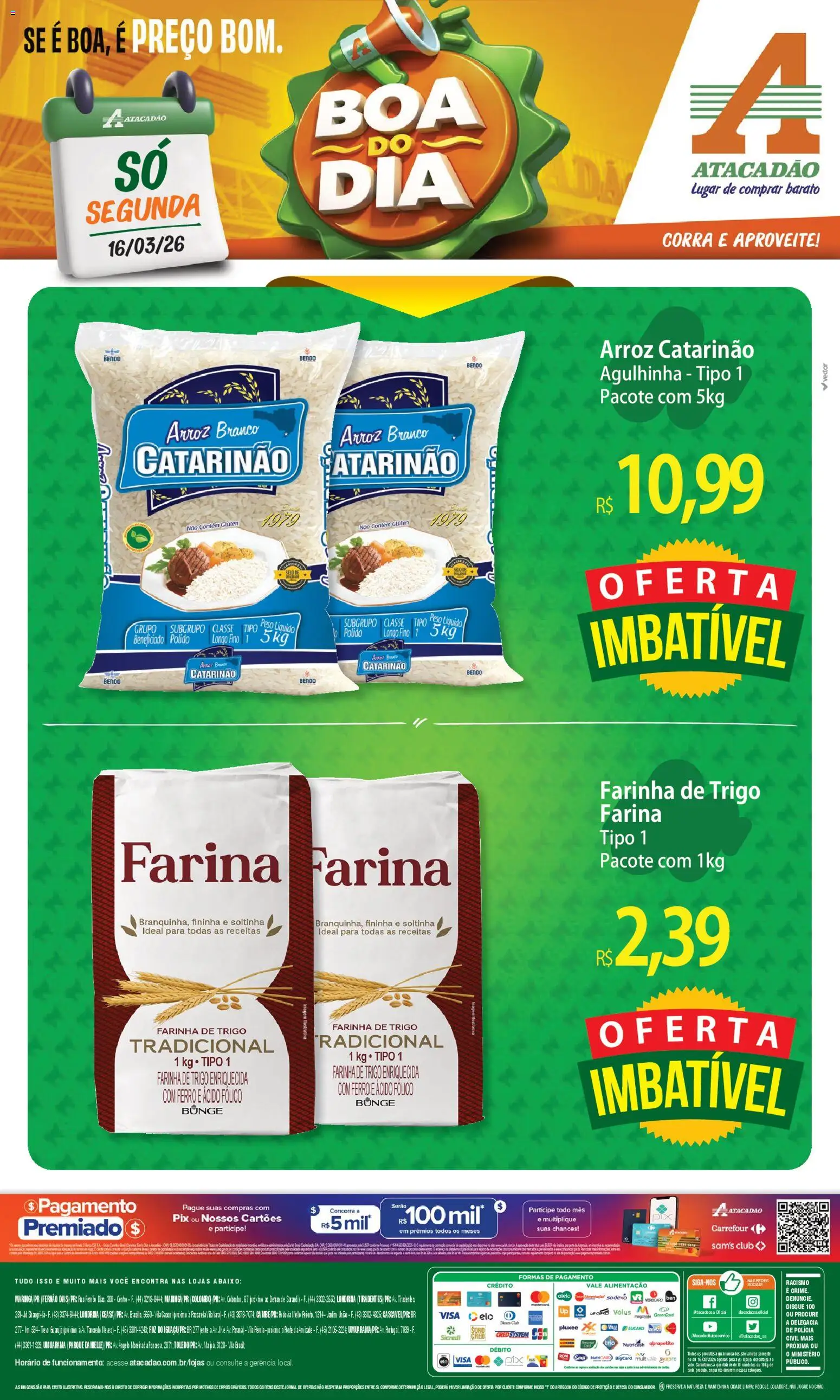 Pré-Visualização do folheto "Atacadão ofertas - PR" da loja Atacadão válido a partir de 16/03/2026