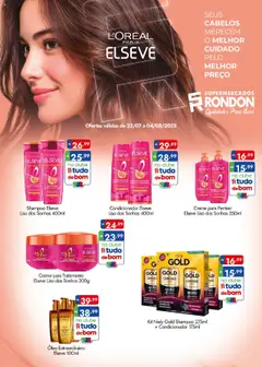 Pré-Visualização do folheto "Ofertas Loreal" da loja Supermercados Rondon válido a partir de 22/07/2025
