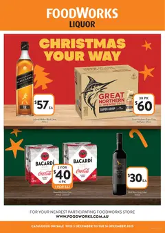 Preview of catalogue Liquor VIC from shop Foodworks valid 03/12/2025
