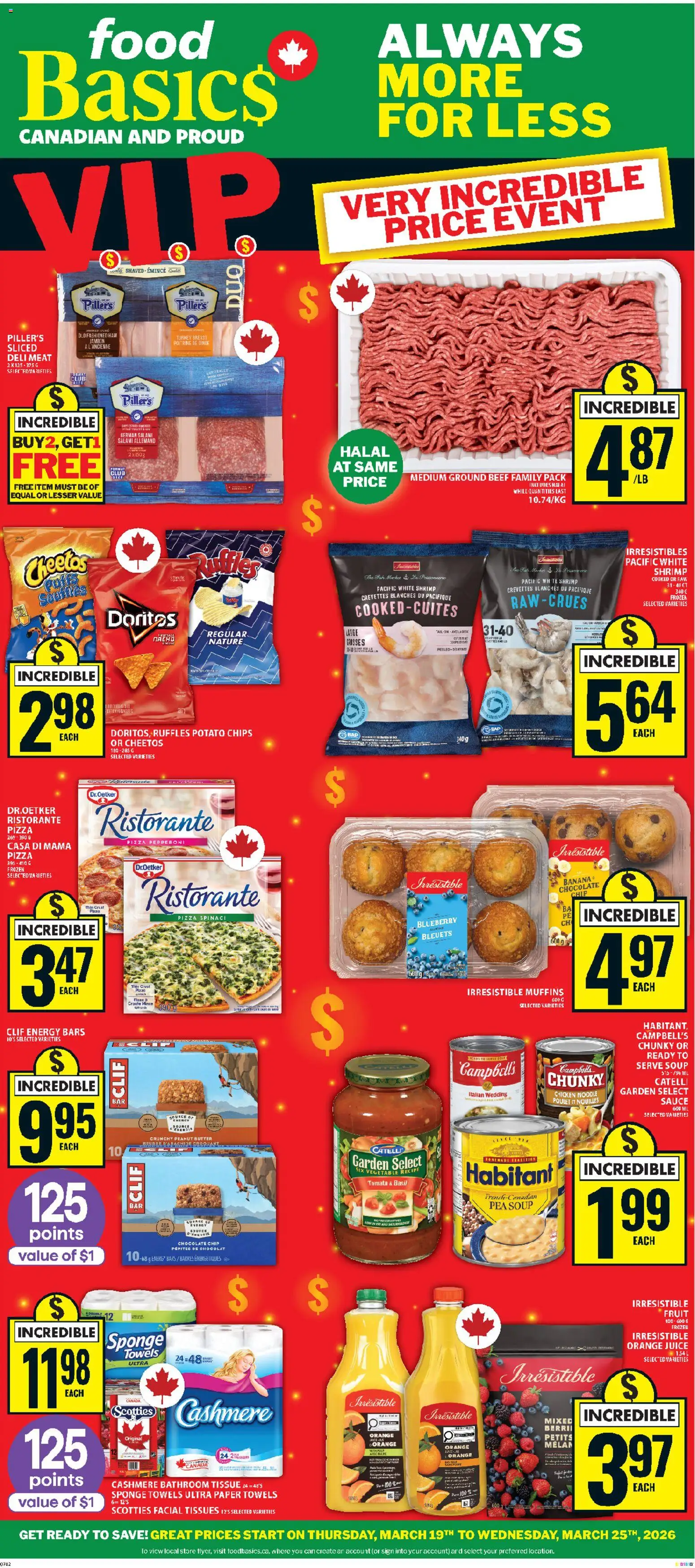 Preview of leaflet Food Basics weekly flyer - Cornwall from shop Food Basics is valid from Mar 19, 2026
