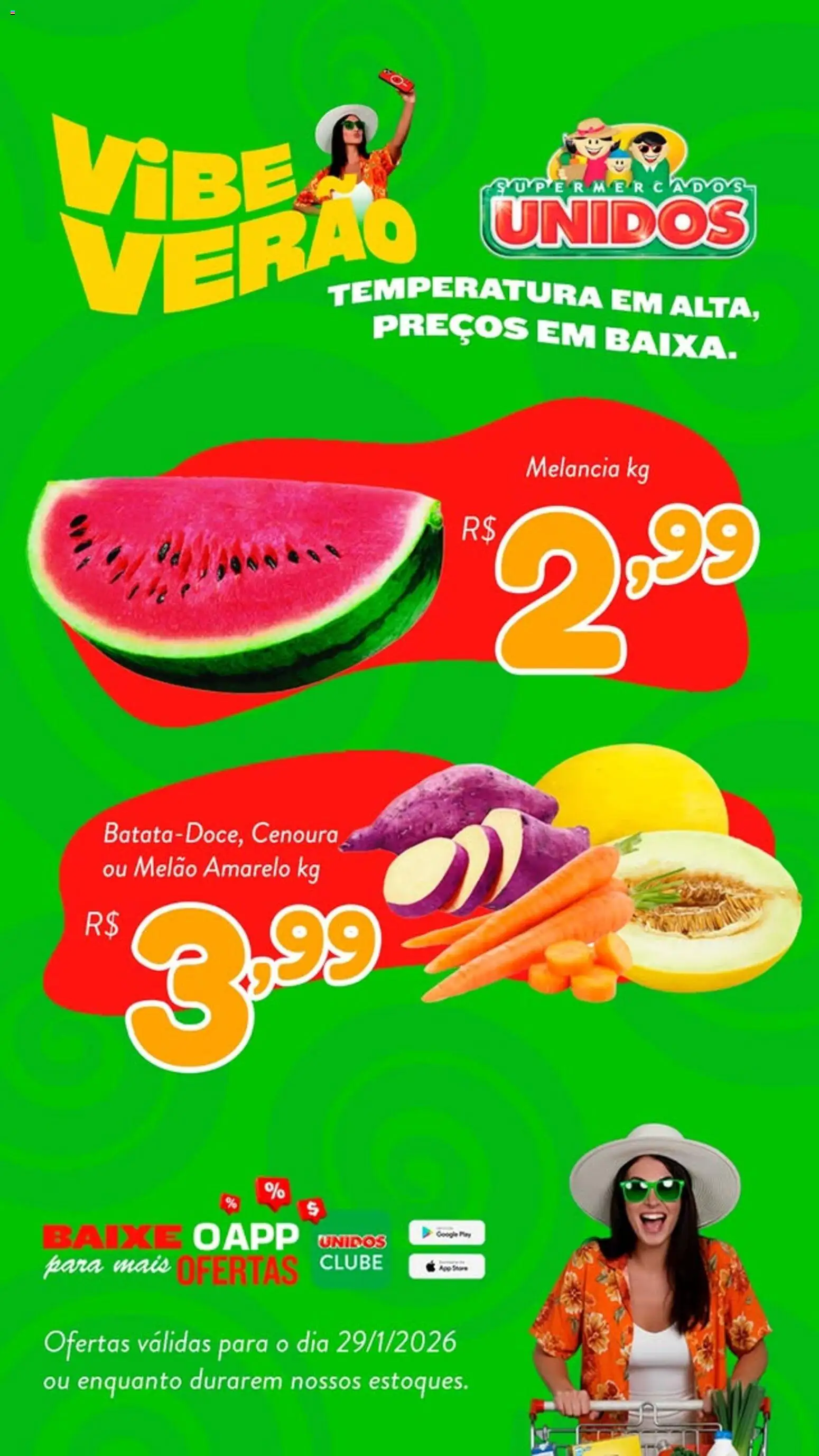 Pré-Visualização do folheto "Ofertas da semana" da loja Supermercados Unidos válido a partir de 29/01/2026