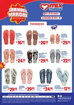 Pré-Visualização do folheto "Ofertas Havaianas " da loja Mateus válido a partir de 21/01/2026