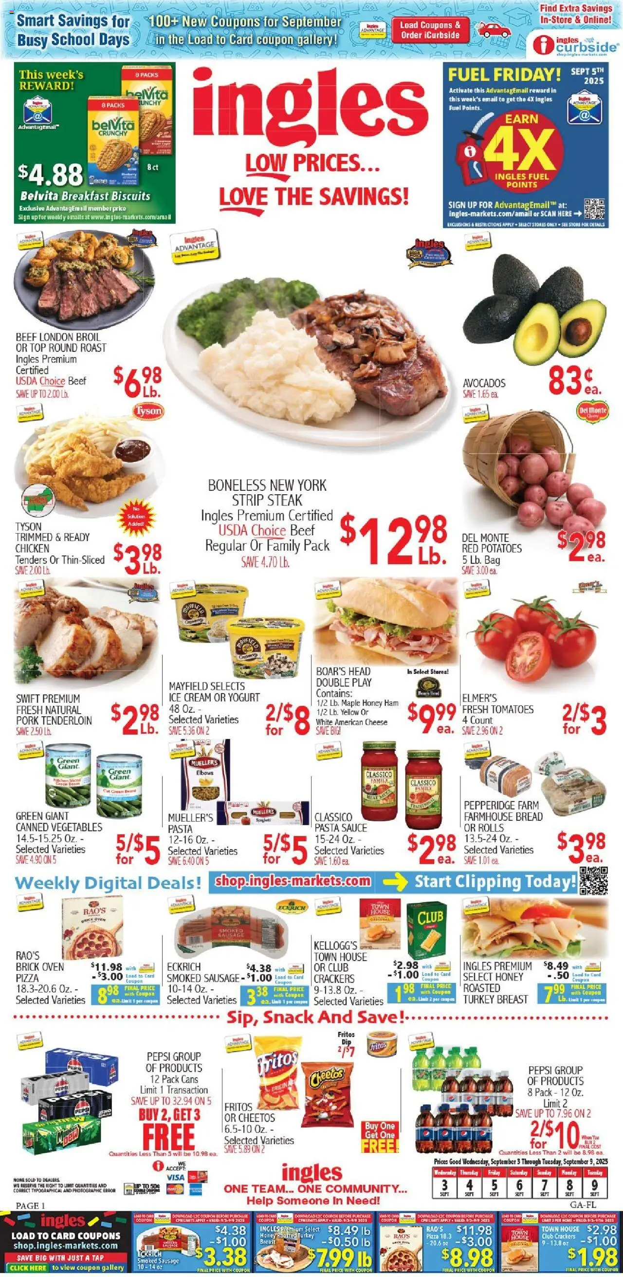 Ingles Weekly Ad from 09/03/2025 >> Sales Ad PREVIEW - Page number 1