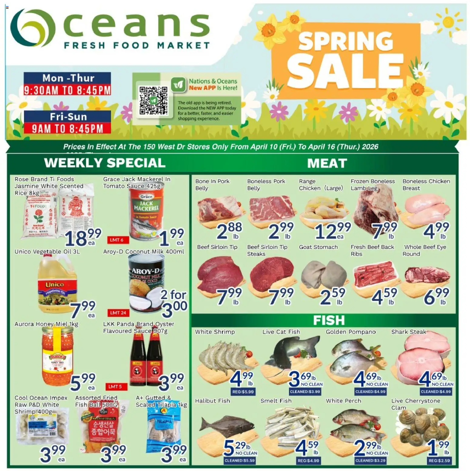 Preview of leaflet Oceans weekly flyer - Brampton from shop Oceans is valid from Apr 10, 2026
