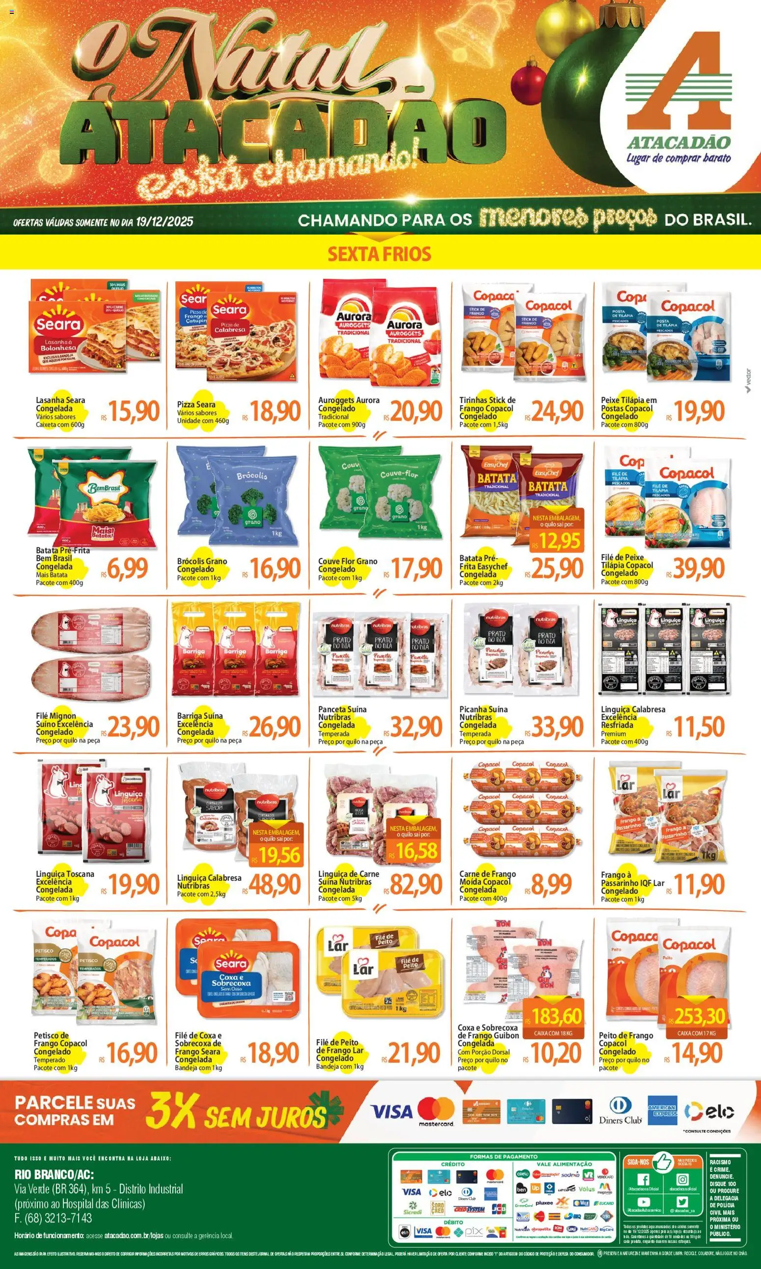 Pré-Visualização do folheto "Ofertas - AC" da loja Atacadão válido a partir de 19/12/2025