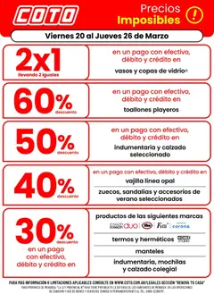 Vista previa del folleto de la tienda Coto válido desde el 20/03/2026 
