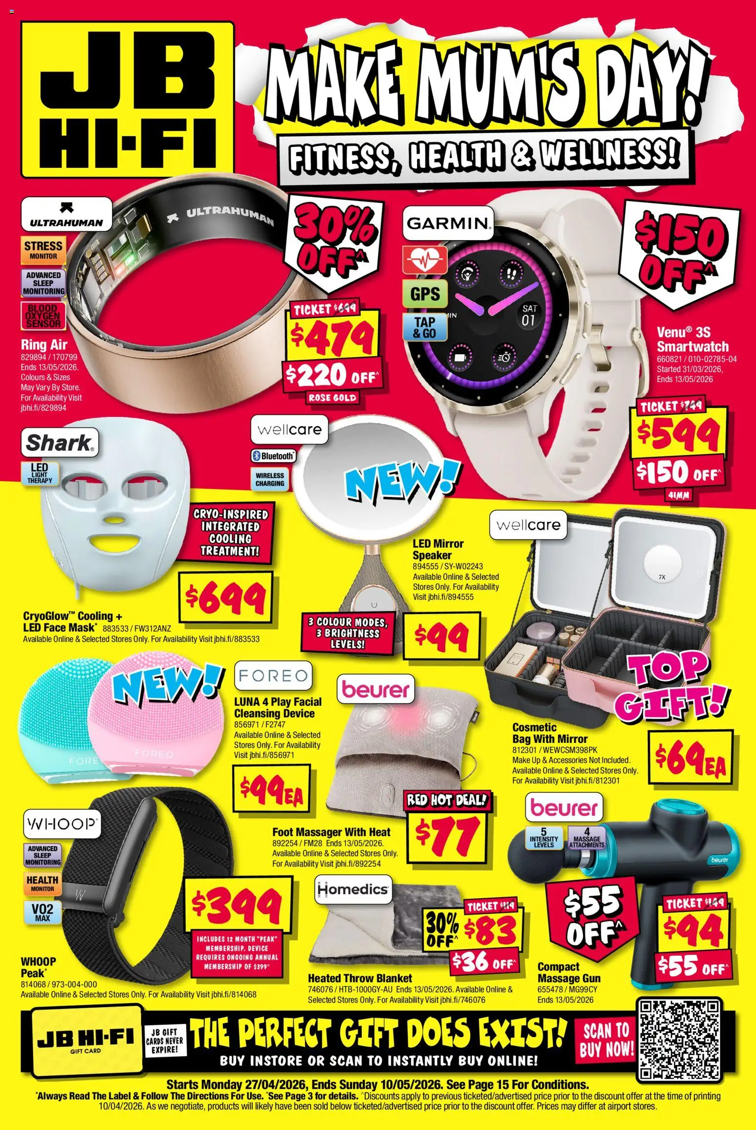 Preview of catalogue JB Hi-Fi catalogue- Make Mums Day from shop JB Hi-Fi valid 27/04/2026