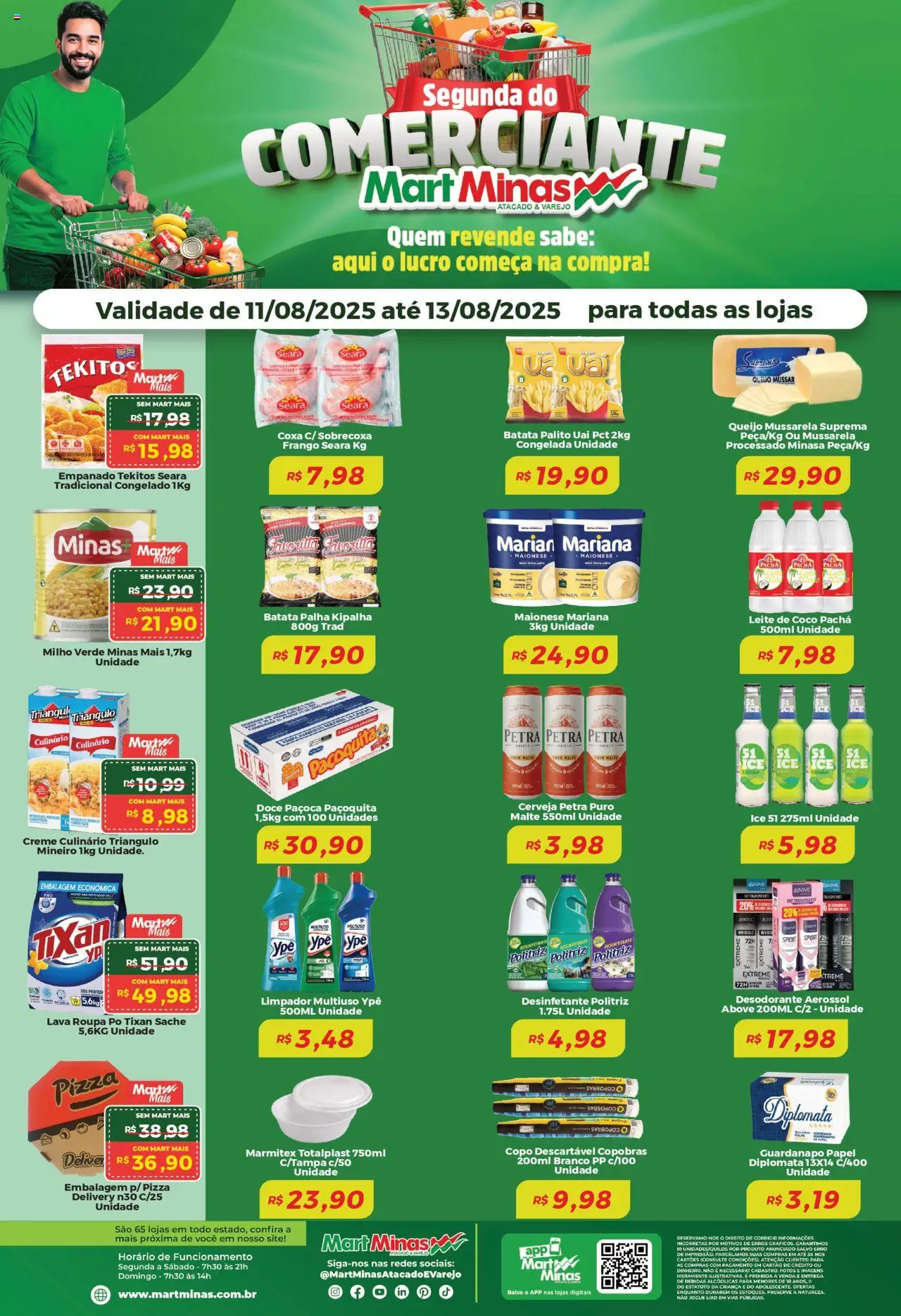 Mart Minas folheto "Ofertas Comerciante" válido a partir de 11/08/2025 - número de página 1