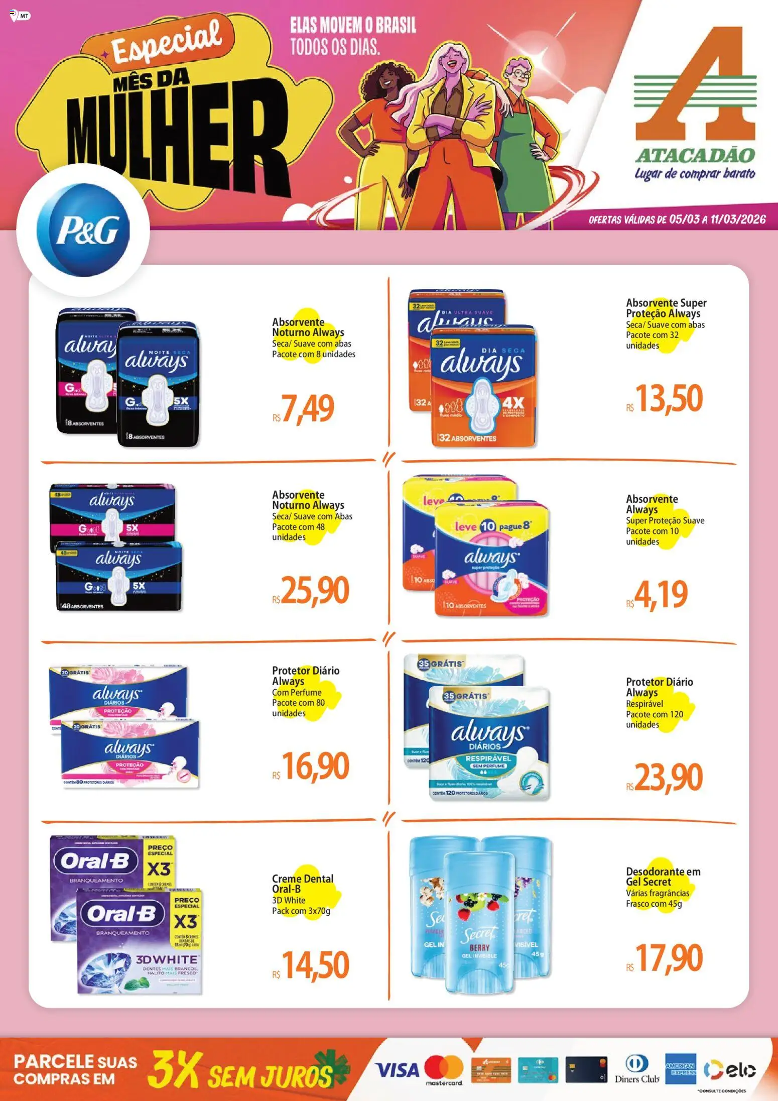 Pré-Visualização do folheto "Atacadão ofertas - MT" da loja Atacadão válido a partir de 05/03/2026