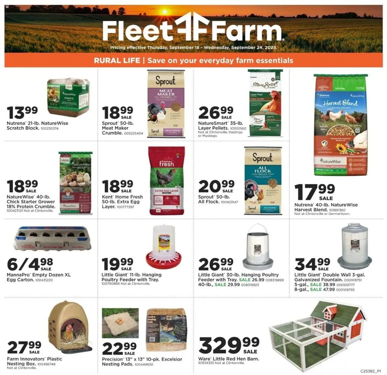 Mills Fleet Farm Rural Life from 09/18/2025 - Flyer - Page number 1